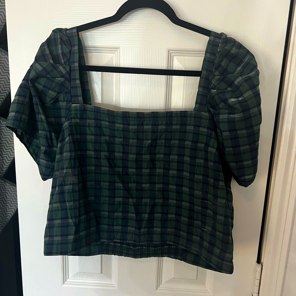 Madewell plaid top